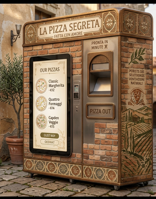 La Pizza Segreta artisan pizza vending machine